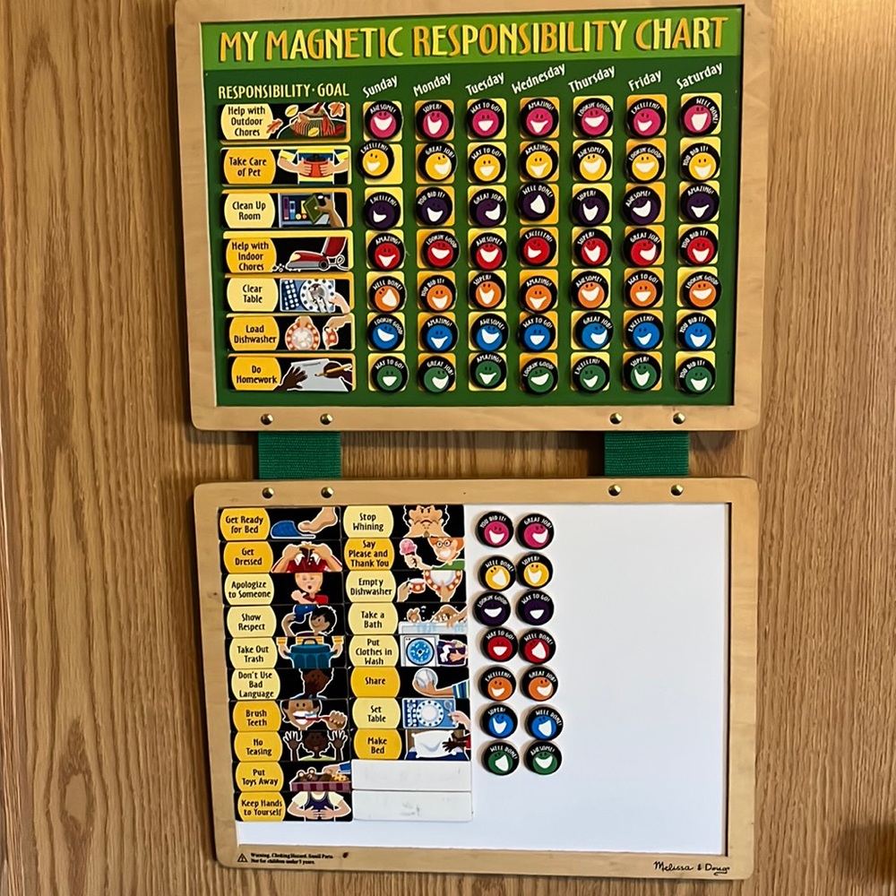 Melissa & Doug Magnetic Daily Calendar And Responsibilities Chart